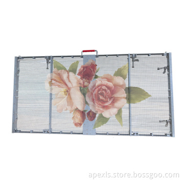 High brightness transparent glass led display